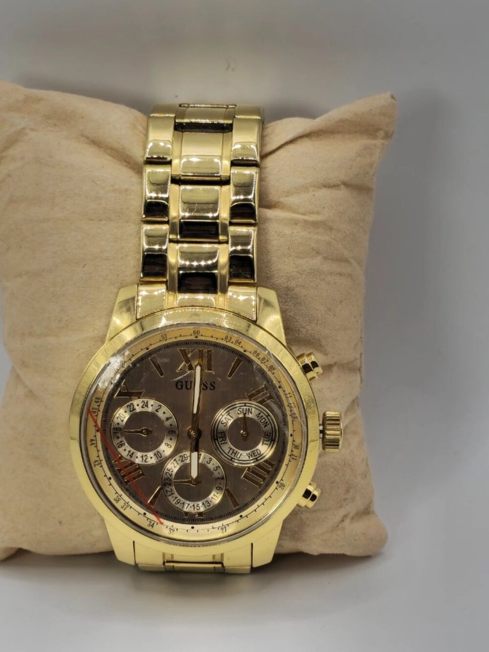 GUESS Women's Gold-Tone Multifunction Watch